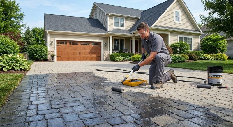 Concrete Walkway Sealing in Bellevue, WA
