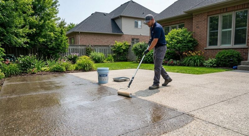 Stamped Concrete Sealing in Alpharetta, GA